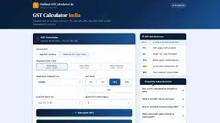 How to Calculate GST in India | Free Online GST Calculator | All Slabs
