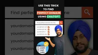 Use chatgpt to find domains based on keywords 