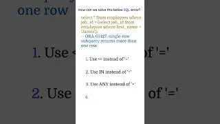 SQL Quiz 14 | Oracle SQL Quiz | SQL interview questions and answers