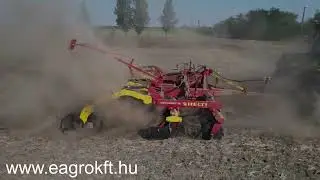 Helti Atlas RS 400 rövidtárcsa tandem U hengerrel az EAgro kft-től, Claas Arion 640 erőgéppel