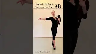 Ballet with Cat | Ballet Combo  #cat #ballet #shorts