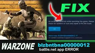 Warzone blzbntbna00000012 error fix l call of duty 