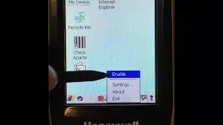 Activer SCANWEDGE (Laser du PDA6100 ou 6110