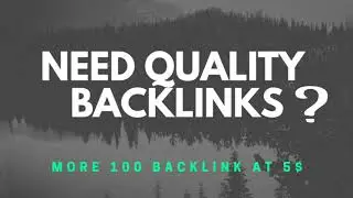 How to Get POWERFUL Backlinks in 2021 at 5$| Build more 100 backlink at 5$