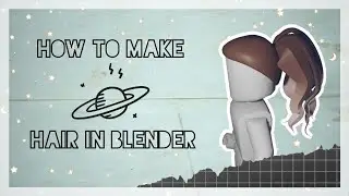 how to make HAIR in BLENDER 2.8 (NOT for beginners lol) | Blender 2.83 Tutorial