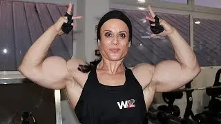 FBB Bela Soares Flexing Shredded Biceps! Muscle Mommy Bio & Wiki
