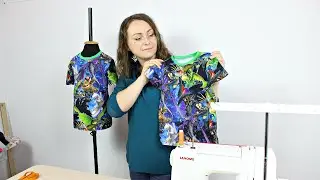 Как сшить футболку. Выкройка, крой и пошив! Мастер Класс футболка за 1 час.