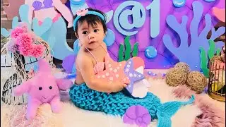 DIY Little Mermaid Birthday theme backdrop || Princess Ariel || Under the sea