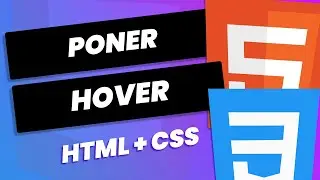Cómo poner hover: en CSS + HTML