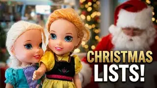 Elsia and Annia Meet Santa ! Christmas Lists