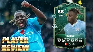 ¡LA ESTRELLA DE BELGICA! -REVIEW JEREMY DOKU WINTER WILDCARD 86 EAFC 24/ FIFA 24