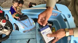how to change battery of electric gadi | electric gadi banane ka tarika | bacchon ki electric gadi
