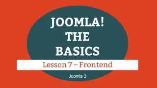 Joomla 3 Tutorial   Lesson 07   Frontend (joomla website design)