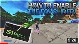 *NEW* How to play with Stretch Resolution & MORE FOV in Fortnite Game Files! (ENABLE FOV SLIDER!)