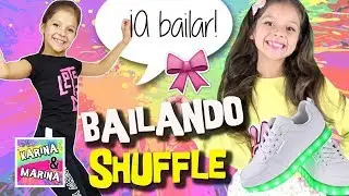 BAILANDO SHUFFLE con mi HERMANA! 😍  Aprendiendo PASOS BÁSICOS DE SHUFFLE 😜  ¿Quién Baila Mejor?