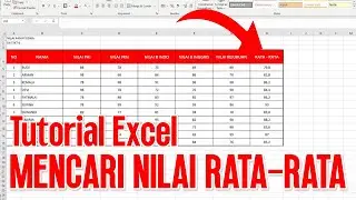 Cara Menghitung Nilai Rata-Rata di Excel - Rumus AVERAGE