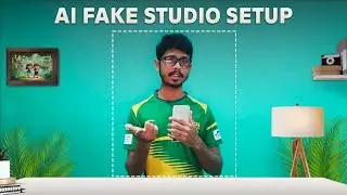 Create fake AI studio background for YouTube videos, How to change video background with Ai tools