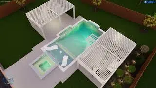 The Rayo Residence - 2 Pergolas - Estate Custom Pools