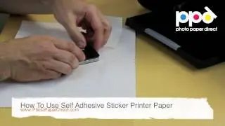How To Use Self Adhesive Sticker Printer Paper