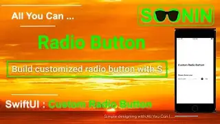 SwiftUI : Beginners : Custom Radio Button (preferredColorScheme , @escaping, @State, overlay)