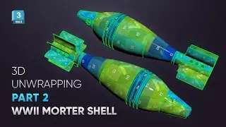 3D WWII Shell UV Unwrapping Tutorial Part 2 - 3dsmax