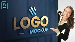 How to Create 3D Logo Mockup on Glass Wall using Adobe Photoshop