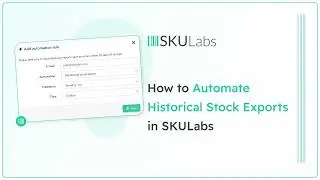 How to automate historical stock exports in Skulabs