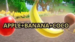 Collect an APPLE, BANANA and COCONUT - Fortnite