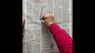 Charcoal demonstration/How to draw Gandhi Ji