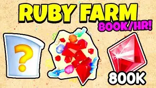 RUBY FARM (800K/HR) | Roblox SpongeBob Simulator