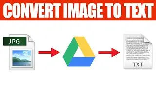 How To Convert Image To Text Using Google Docs (JPEG to DOCX) | JPEG to Doc | PNG to Words
