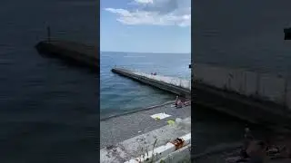 Гурзуф 19 июля 2023, впервые за это лето дошли до пляжей Спутника 