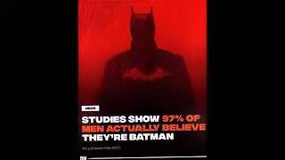 Studies shows that 97% of man actually believe they are Batman ~That 3% is kaluu Kaliya 🗿💀 |#shorts