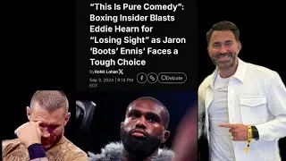 EDDIE HEARN DROPS THE BALL ON JARON ENNIS  CAREER & I THINK I KNOW WHY 🤔 ...