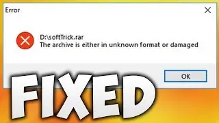 The archive is either in unknown format or damaged in adobe premiere pro