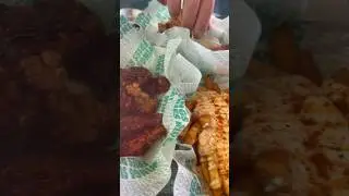 First Time Trying WINGSTOP! 🍗 #voodoofries #louisianarub