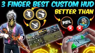 TOP 5 BEST CUSTOM HUD FREE FIRE 3 FINGER CLAW | BETTER THAN PC PLAYERS | THREE FINGER CUSTOM HUD