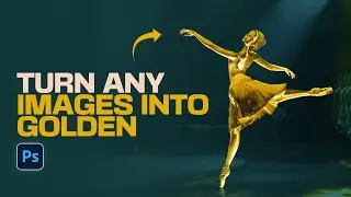 Turn Anything Into Golden In Photoshop #photoshoptutorial