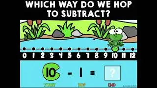 Subtracting on a Number Line with Frog!