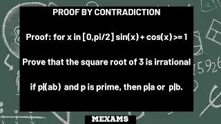 Proof that the Square Root of 3 is Irrational |p|(ab), p prime then p|a, p|b| Contradiction Proofs