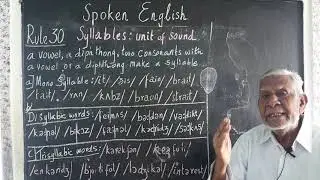 Chapter 24 | Rule no 30 | What is a Syllables ? and Types of Syllables ? | Phonetics Spoken English