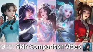 Xi Shi｜Skin Comparison Video｜Vídeo de comparação de skin｜Honor of Kings