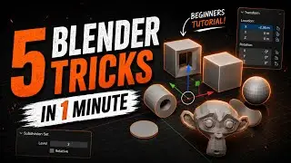 5 Blender Tricks in 1 Minute | Render Nerd