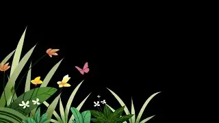 grass animation black screen | grass flowers black screen video | black screen flower effect