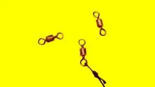 Three ways to tie a swivel. Training. Fishing.