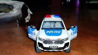 Centy Blue Hawk Police UTE Series Emergency Squad Toy Miniature Car Model(Multicolour, Pack of 1)