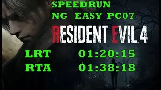 Speedrun Resident evil 4 (pc07) NG Easy (LRT 01:20:15) (RTA 01:38:18)