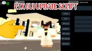 ROBLOX RTX GUI UPDATE SCRIPT using FLUXUS EXECUTOR played at BROOKHAVEN - script link on comments