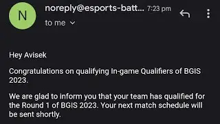 we Qualified for bgis Round 1 🏆🔥