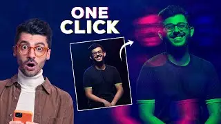 Easy Photoshop 3D Effect in one click | 3D Glasses Effect - dual lighting effect photoshop